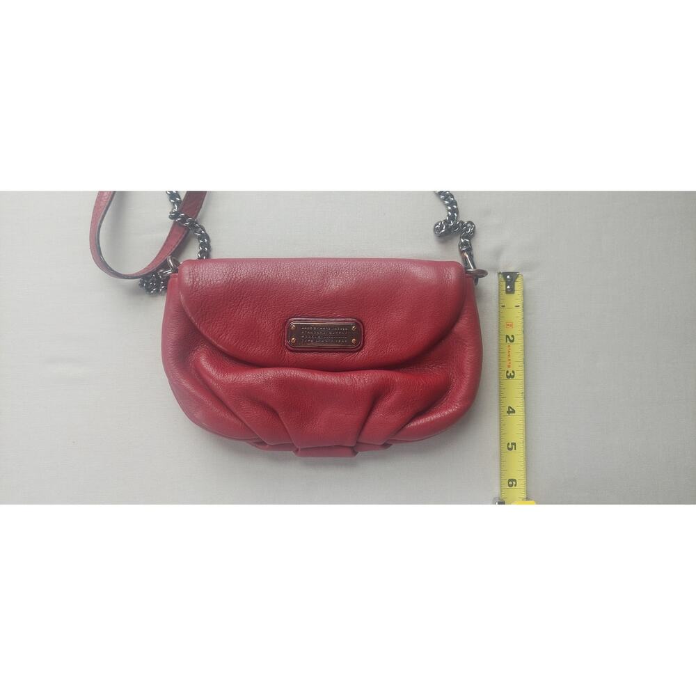 Marc by Marc Jacobs Classic Q Karlie Red Pebbled Leather Crossbody WOC